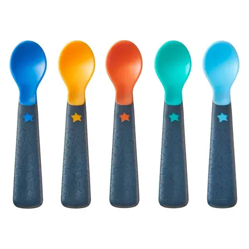 Tommee Tippee Easigrip Weaning Spoons 5Pk | Baby Bunting AU