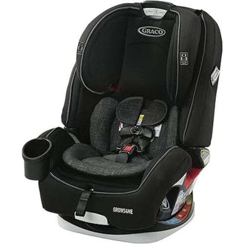 Graco Grows4Me 4-in-1 Car Seat, Convertible Infant to Toddler Car Seat and Booster, West Point Design, for 10 Years of Safe, Comfortable Journeys