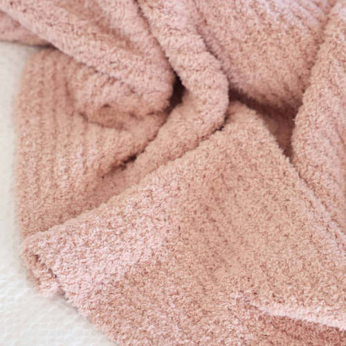 CuddleLane™ Luxe Waffle Blankets | Wild Rose