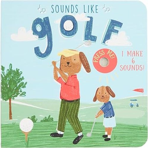 Mud Pie Kids Sounds Like Golf Board Book; 6 1/4" X 6 1/4"