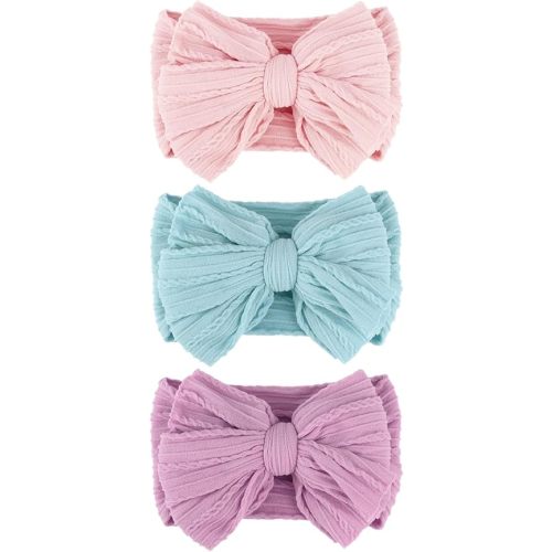 Baby Bows Headbands Nylon Baby Girl Headbands Soft Handmade Hairbands Toddler Hair Accessories for Girls Baby Newborn Infant Kids
