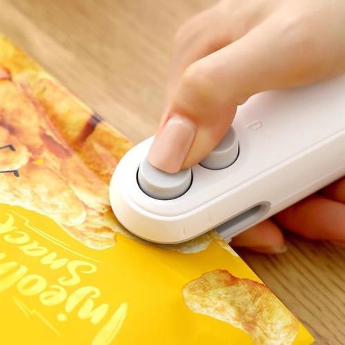 【FaddishDeal】Mini snack bag sealing machine,2 in 1 heat USB rechargeable - TikTok Shop