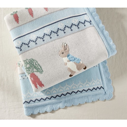 Peter Rabbit™ Garden Fair Isle Heirloom Baby Blanket
