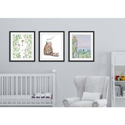 Chronicles of Narnia Illustration Print Set of 3, Narnia Artwork for Nursery, Aslan Art for Kids Room, Narnia Kids Room Decor, Narnia Lamp