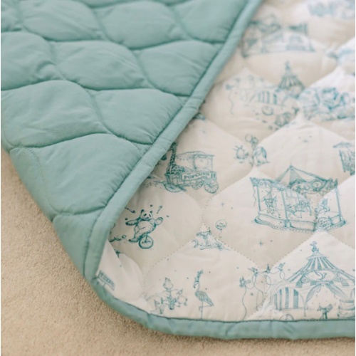 Circus Toile Quilted Playmat