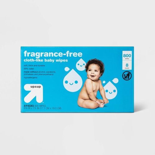 Fragrance-free Baby Wipes - Up & Up™ - 800 wipes