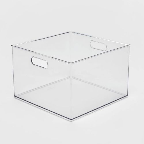 12" X 12" X 8" All Purpose Storage Bin - Brightroom™: Clear Acrylic Decorative Bin, No Assembly Required