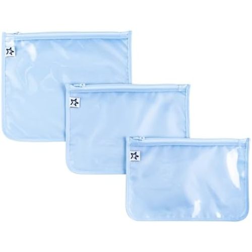 Tiny Twinkle Diaper Bag Organizing Pouches|3 Pack Mess-Proof Clear Front Travel Organizer Bags&TSA Approved Toiletry Bag Set for Baby and Mom Essentials