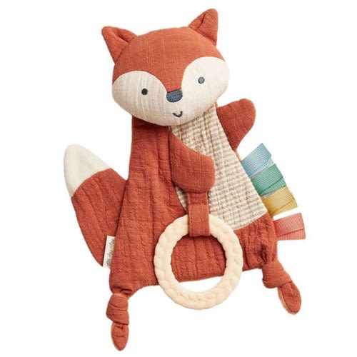 Bitzy Crinkle Sensory Toy with Teether