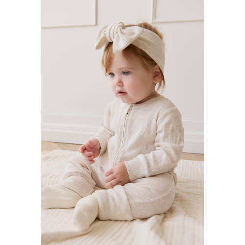 Organic Cotton Modal Frankie Onepiece - Oatmeal Marle – Jamie Kay USA