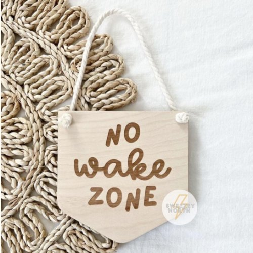 no wake zone | mini banner | shark room | ocean theme room | mini pennant sign | beach theme room | little surfer | make waves decor