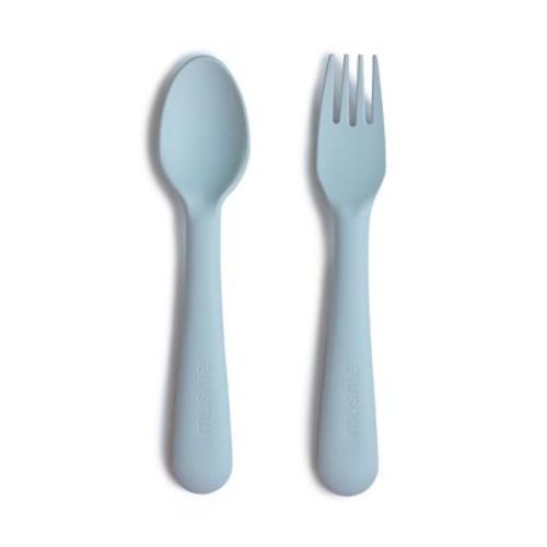 Dinnerware Fork and Spoon Set Powder Blue One Size