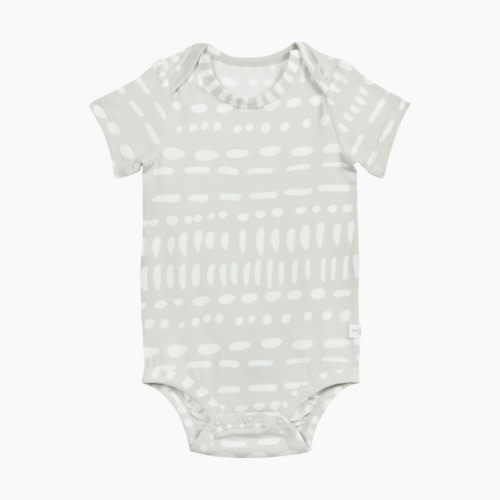 Loulou Lollipop Bodysuit (Tencel) - Grey Mudcloth, 0-3 M