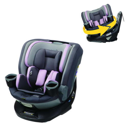 Safety 1st Turn and Go 360 Rotating All-in-One Convertible Car Seat, Victorian Lavender, Infant & Toddler, Unisex