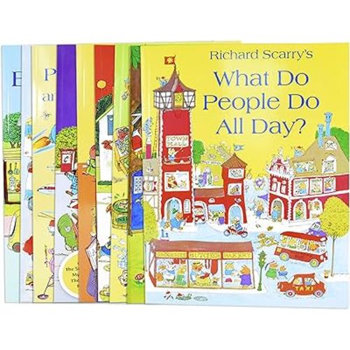 Richard Scarrys Best Collection Ever! 10 books collection. What do people do all day?... and other stories.