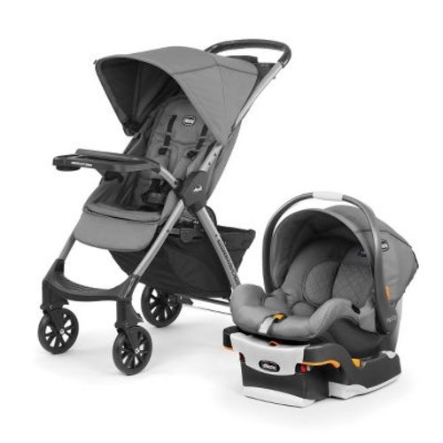 Chicco Mini Bravo Plus Travel System - Slate Gray