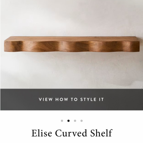Elise Curved Shelf