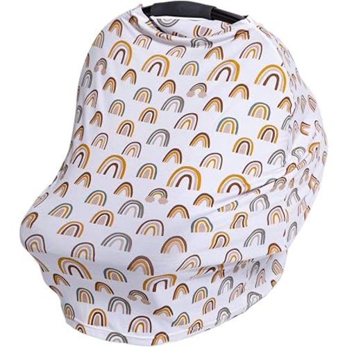 J.L. Childress 4-in-1 Multi-Use Cover - Stretchy Car Seat Canopy and Privacy Cover, Breastfeeding Nursing Cover