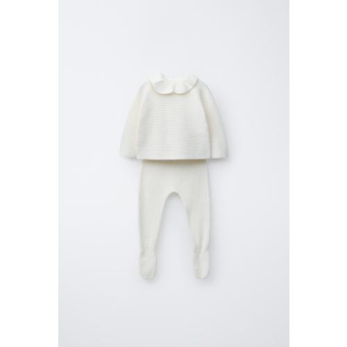 TOTAL KNIT SWEATER AND LEGGINGS LOOK | ZARA United States