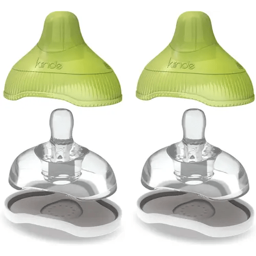 Kiinde Twist Active Latch Nipples for Breast Milk, Discourages Lazy Latching, Seamless Transition Between Bottle and Breast, Helps Relieve Colic - Slow Flow (2 Pack)