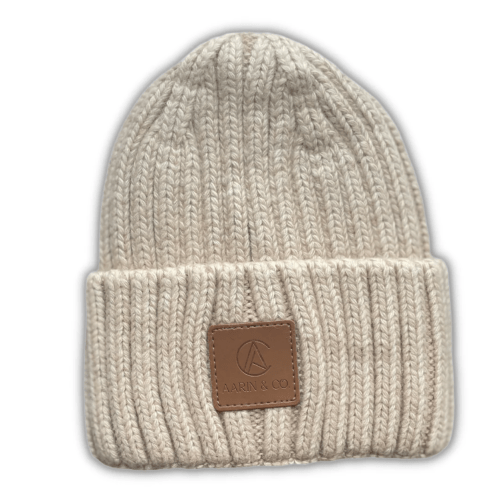 Ribbed Knit Beanie – Aarin & Co. Color: Cashew, S/M