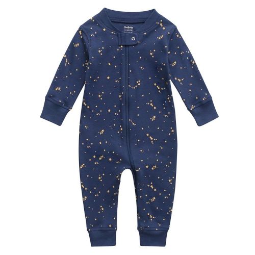 Owlivia Organic Cotton Footless Pajama, Baby Romper - Starry Sky