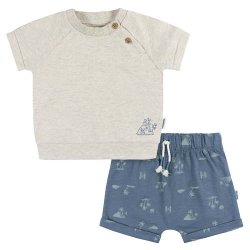 Gerber Baby Boy T-Shirt and Short Set, 2-Piece, Sizes Newborn - 24 Months