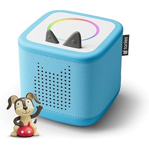 Toniebox 2 Audio Player Starter Set for Kids 1+ with Playtime Puppy - Sky Blue