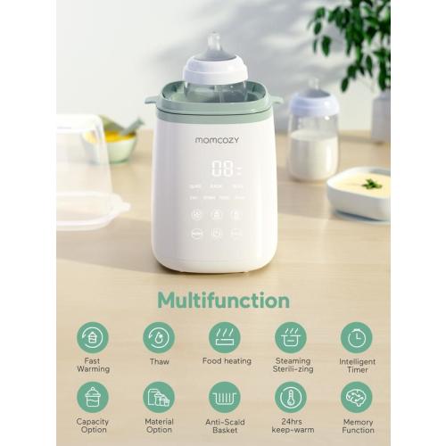 Momcozy Bottle Warmer, Fast Bottle Warmers for All Bottles with Timer, Accurate Temperature Control, Automatic Shut-Off MW01 Sterilizer Organizer Feeding - TikTok Shop