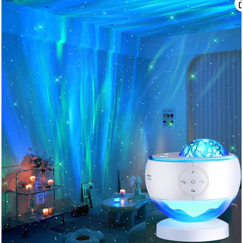 Aurora Galaxy Projector Baby Sounds Machine for Sleep
