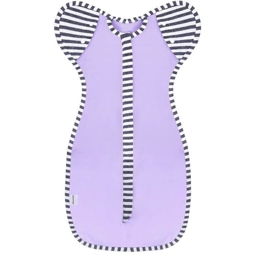 Baby Blanket Sack with Arms Free Design,Transition to Arms Free Wearable for Newborn Girl and Boy, Medium 3-6Months, Purple Color