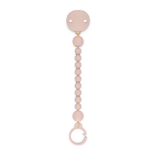 Suavinex Color Essence Silicone Baby Pacifier Clip, Single Piece 100% Soft Silicone Chain, Baby Accessories and Essentials, Designed in Spain, Marshmallow Nude