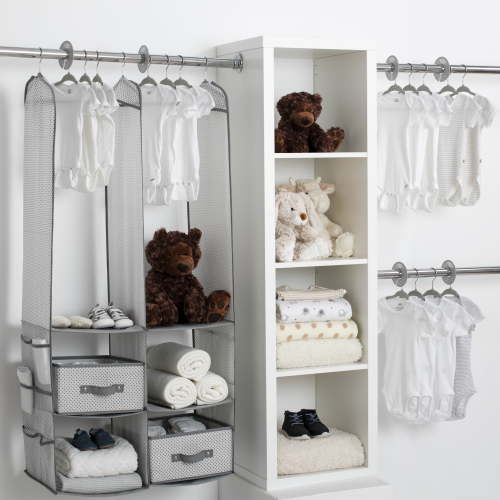 Delta Children 24-Piece Nursery Storage Set - Gray