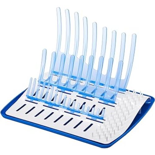 Dr. Brown's Folding Baby Bottle Drying Rack for Easy Storage, Dry Nipples, Pacifiers and Other Baby Essentials, BPA-free