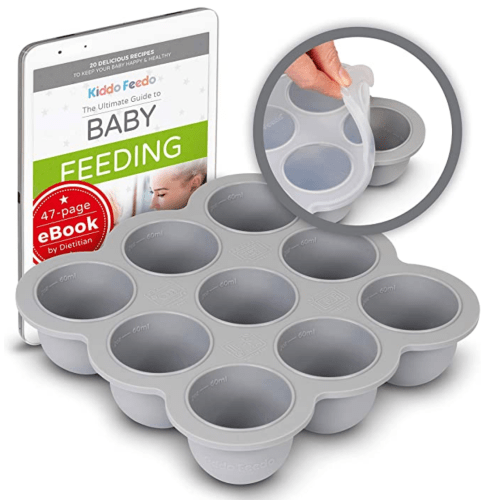 KIDDO FEEDO Food Storage Containers - Perfect to Freeze Baby Food, Herbs, Ice Cubes and More - BPA Free