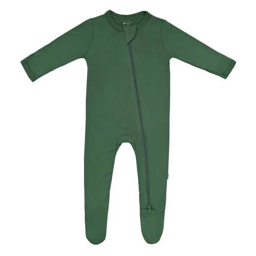 Zippered Footie in Hunter