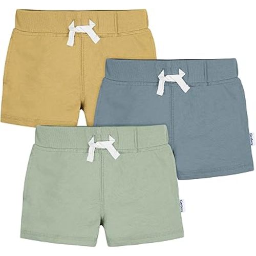 Gerber Baby Boys' Toddler 3-Pack Pull-On Knit Shorts