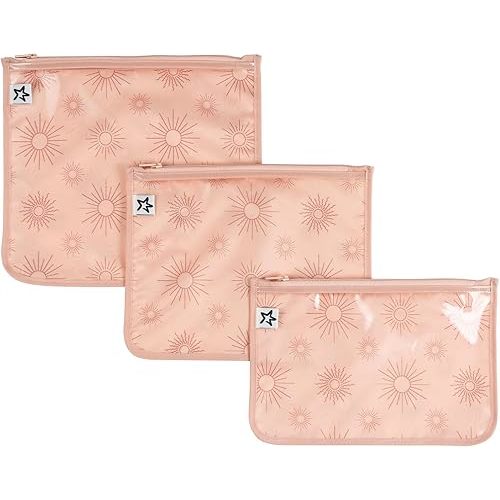 Tiny Twinkle Mess-proof Travel Bags, Airline Compliant, Zipper Closure, Clear Front Pouch, Diaper Bag Packing, Toiletry or Cosmetics Organizer
