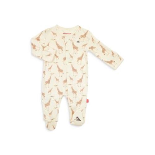 Unisex Cotton Giraffe Footie - Baby