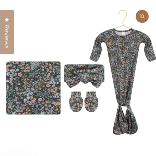 Bea Newborn Headband Bundle (Gown)