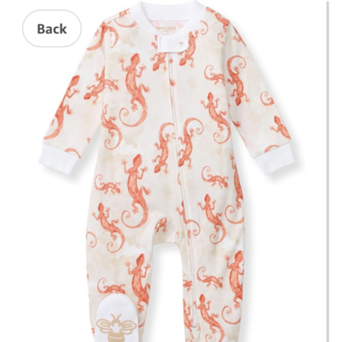 Burt's Bees Baby Boys' Organic Cotton Loose Fit Sleep and Play One-Piece Zip Front Footed Pajamas