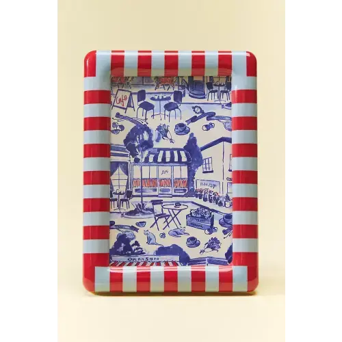 Striped Damson Madder Frame | Anthropologie