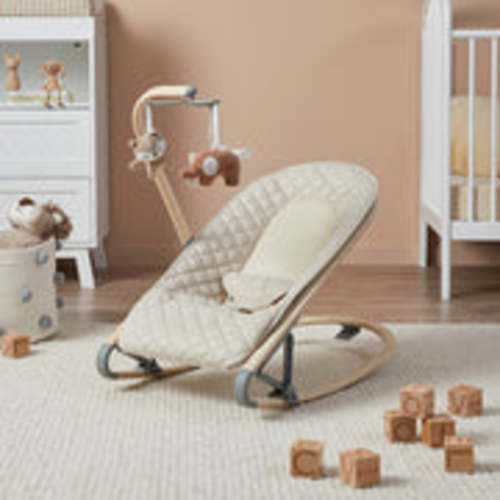 Raven Rocker - Natural: Foldable Baby Bouncer | Mocka