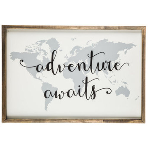Adventure Awaits Map Wood Wall Decor | Hobby Lobby | 1294743