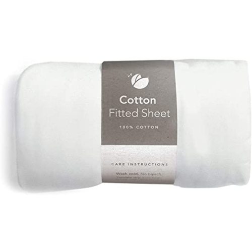 GUAVA FAMILY - Lotus Crib 100% Cotton Fitted Sheet | Perfect, Manufacturer-Approved Fit, Soft & Safe for Infants, Baby and Toddlers, Unisex, Boys & Girls - New