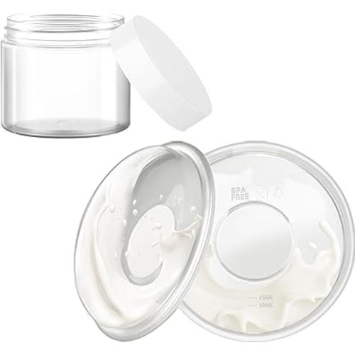 Milk Collector,2 Pack Reusable Breast Shells with Dustproof Case, Silicone Pad Milk Catcher for Sore Nipples During Milking or Breastfeeding, Collect Breastmilk Leaks for Nursing Moms