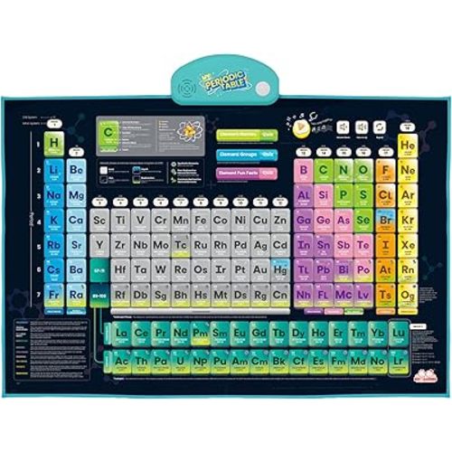 BEST LEARNING i-Poster My Periodic Table - Interactive Educational Talking Toy to Learn Elements for Kids Ages 5 to 12 Years Old | Boys and Girls Birthday Present Ideas