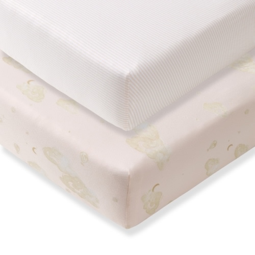 Good Night Sky Organic Cotton Crib Sheets Ranunculus