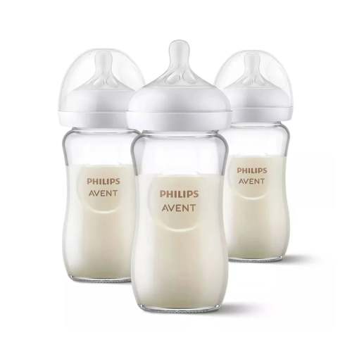 Philips Avent Natural Glass Bottle 8oz. 3pack