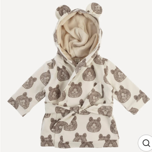 Kate Quinn bear bath robe | papa bear | organic cotton jersey